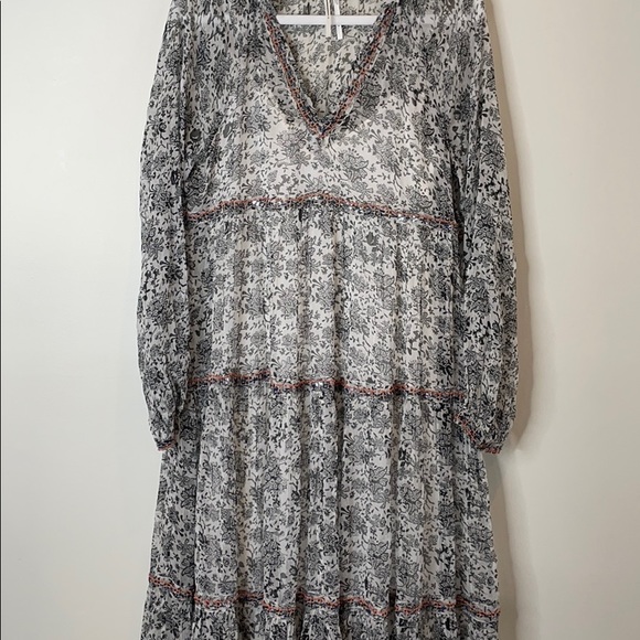 Anthropologie Boho Romilly Tiered Maxi Dress NWT - Picture 7 of 11